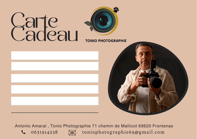 Offrez une séance photo